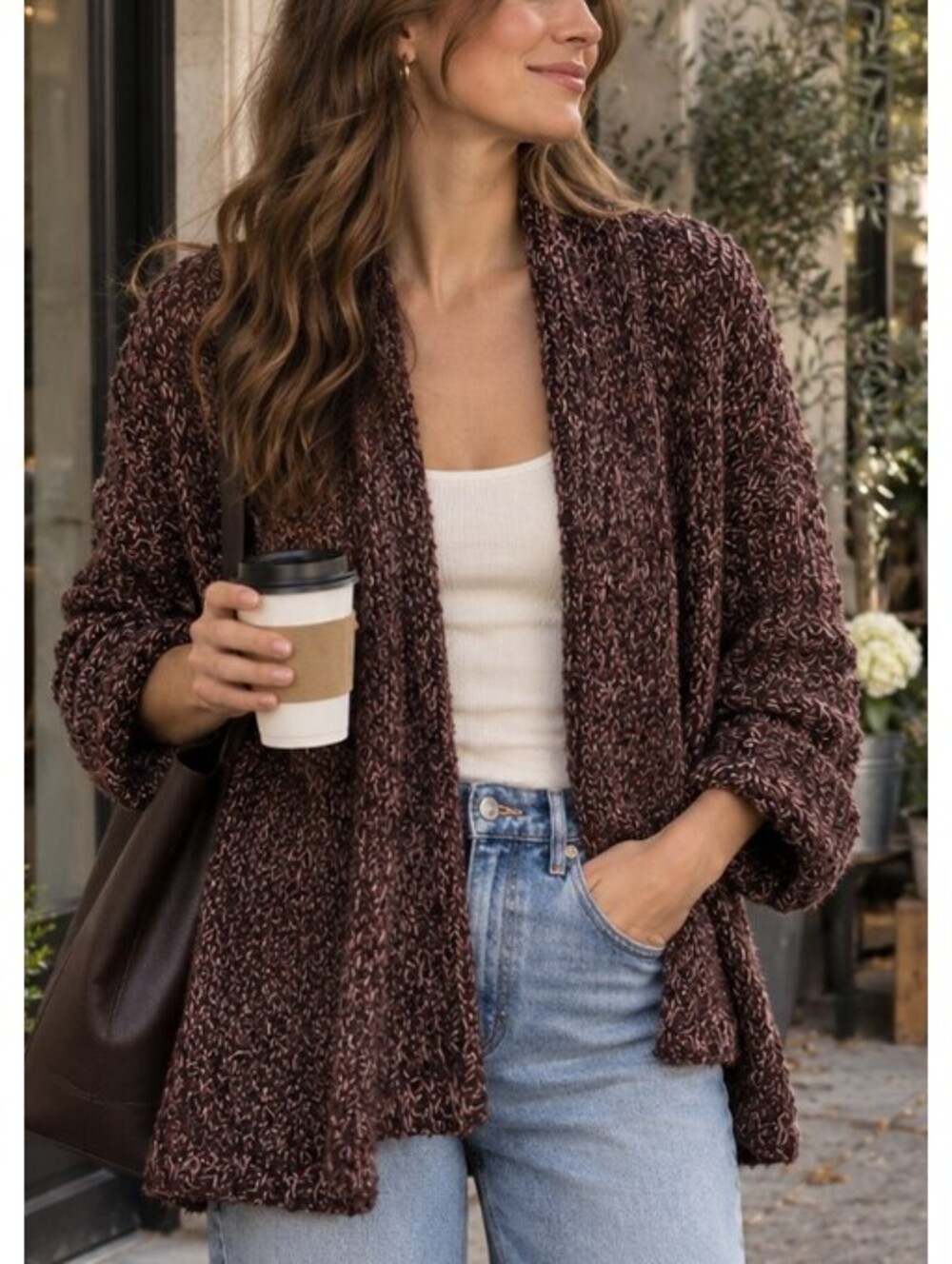 Maurices Marled Knit Dolman Cardigan Sweater - Maurices Size 1